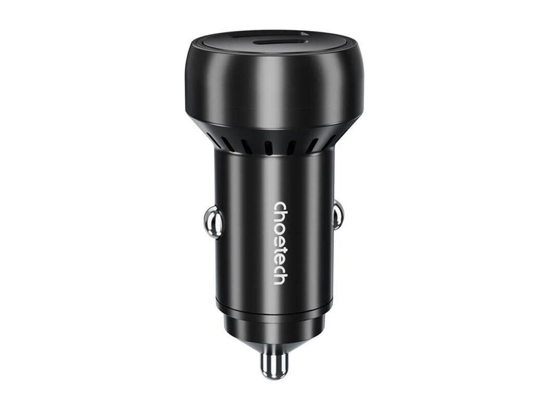 Choetech 60W 2xUSB-C+USB-A car charger (black)