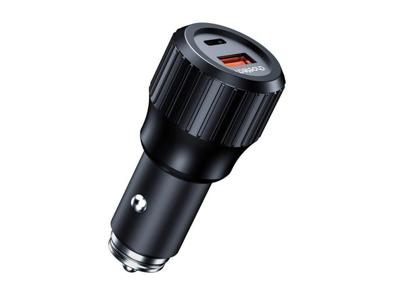 Choetech 63W Dual USB-C 45w+ USB-A 18w fast car charger (black)