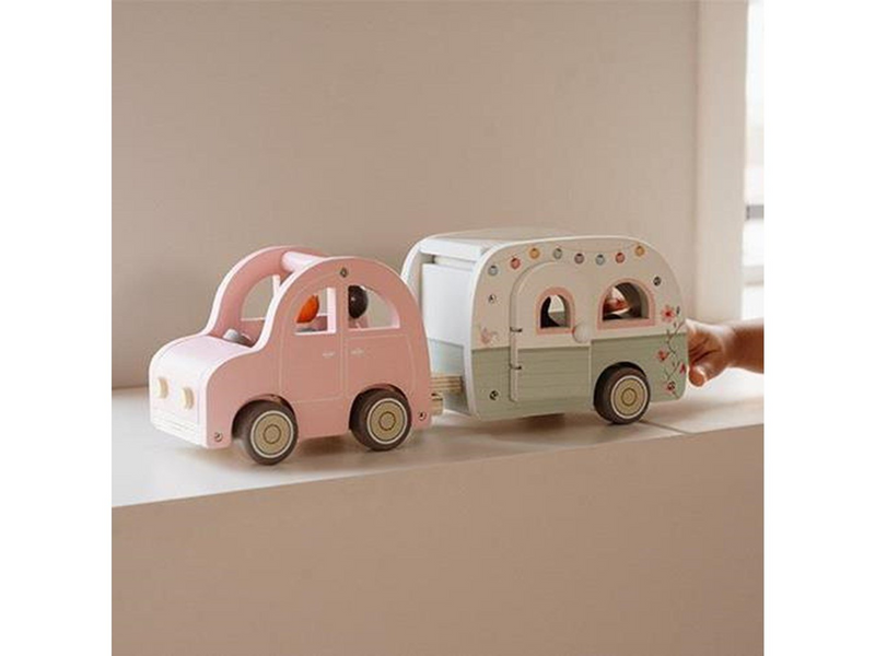 Little Dutch Toy Car with Caravan