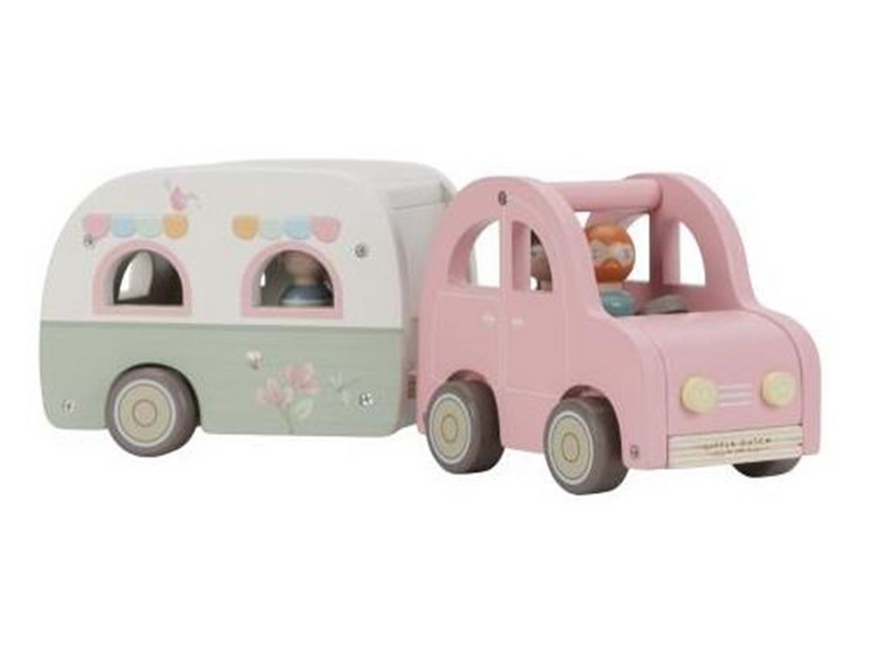 Little Dutch Toy Car with Caravan