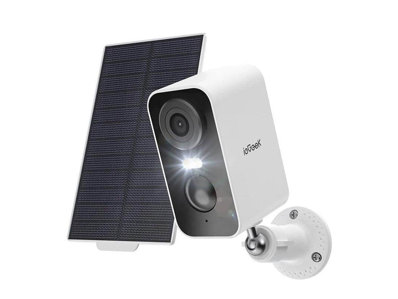 ieGeek Wireless 3MP WiFi outdoor camera ZS-GX3S white with solar panel