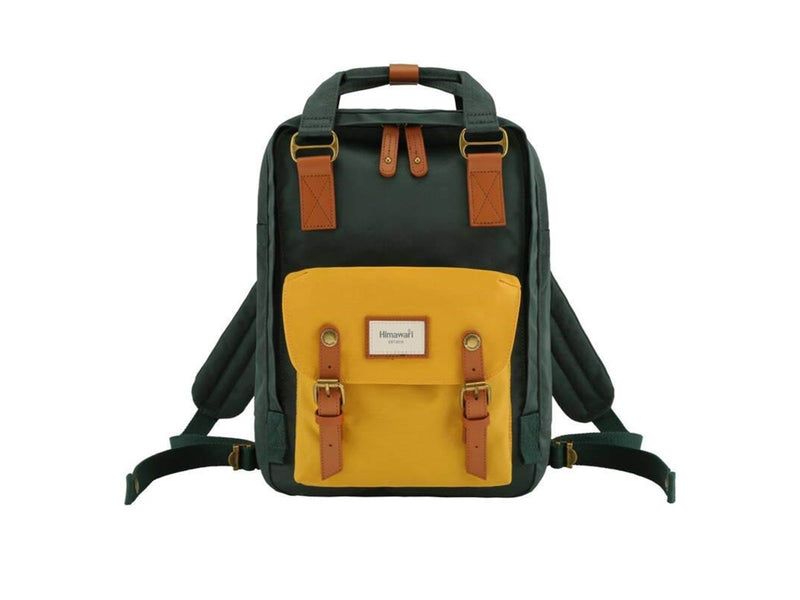 Himawari 188L 14'' laptop backpack (green-yellow)