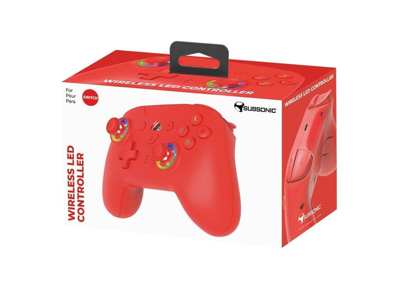 Subsonic LED - Red - Wireless Controller - Nintendo Switch