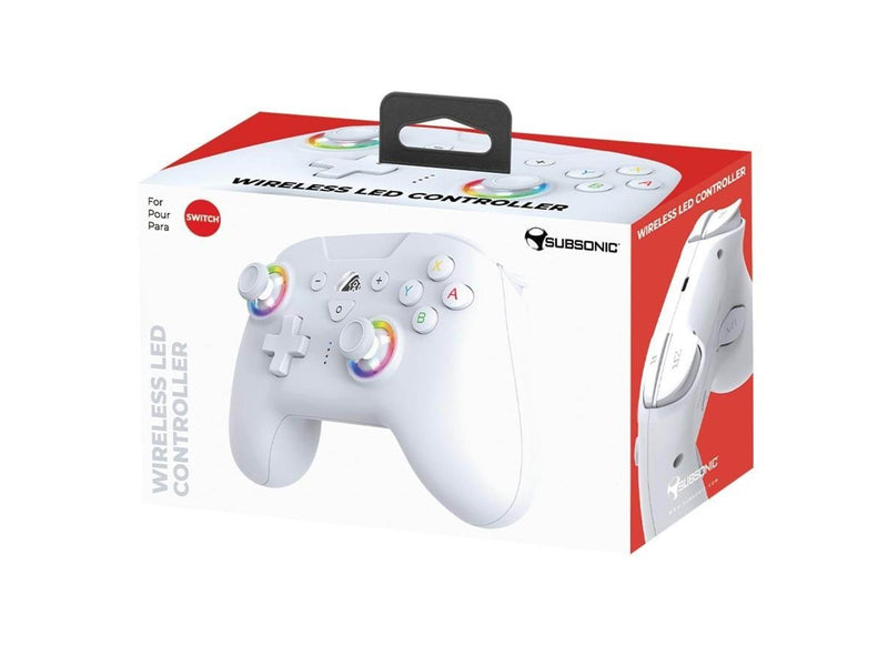 Subsonic LED - White - Wireless Controller - Nintendo Switch