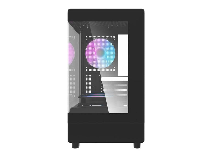 Darkflash DB330M computer case + 3 aRGB fans (black) - Gehäuse - Minitower - Schwarz