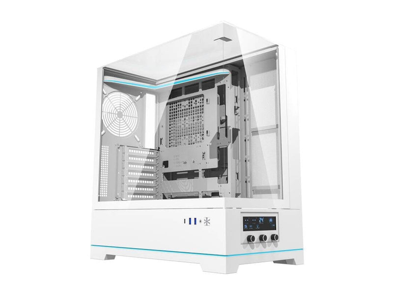 Darkflash DY450 computer case without fans (white) - Gehäuse - Miditower - Weiß