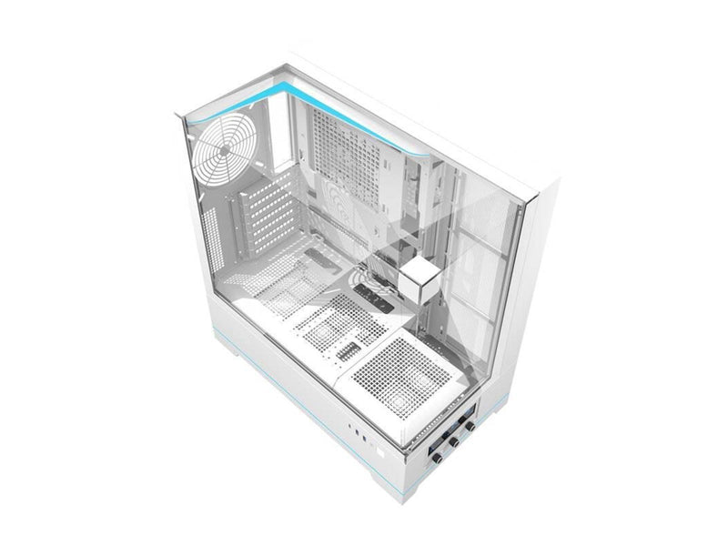 Darkflash DY450 computer case without fans (white) - Gehäuse - Miditower - Weiß