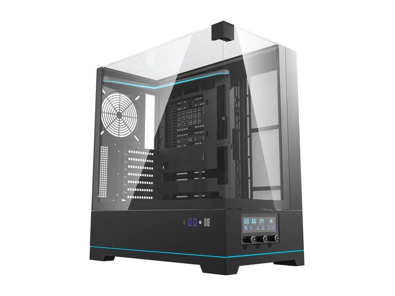 Darkflash DY450 computer case without fans (black) - Gehäuse - Miditower - Schwarz