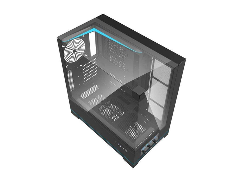 Darkflash DY450 computer case without fans (black) - Gehäuse - Miditower - Schwarz