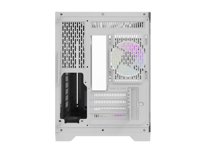 Darkflash FT418 computer case + 6 aRGB fans (white) - Gehäuse - Minitower - Weiß