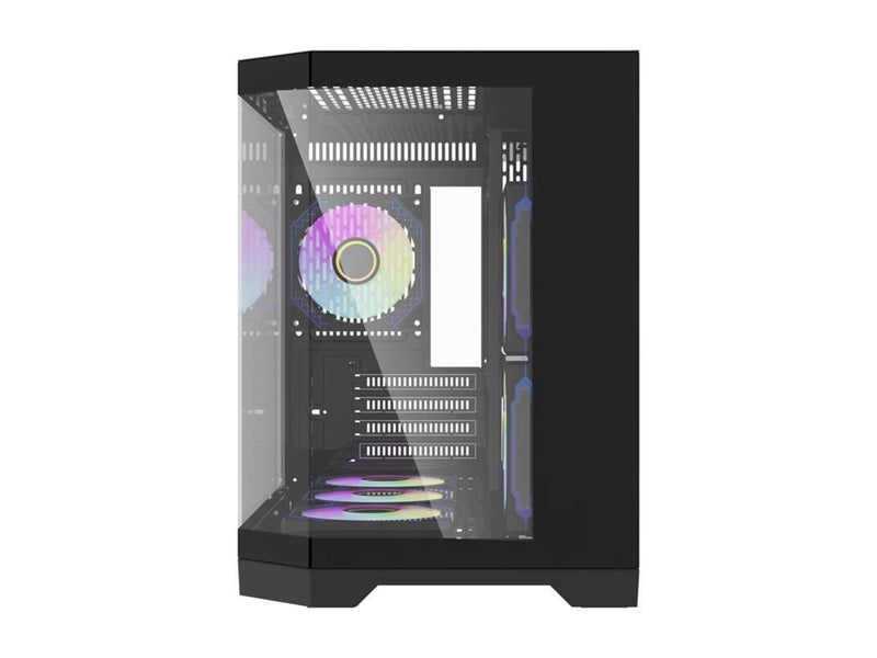 Darkflash FT418 computer case + 6 aRGB fans (black) - Gehäuse - Minitower - Schwarz