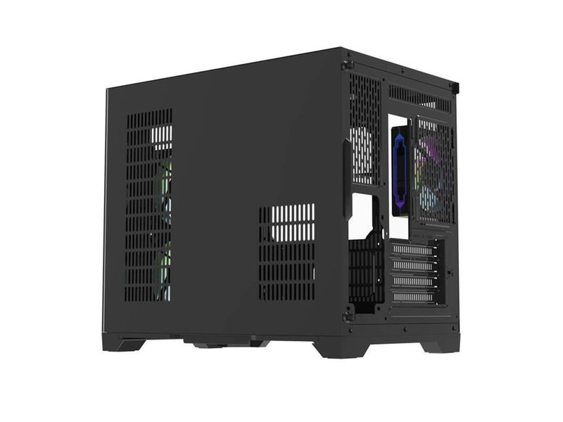 Darkflash FT418 computer case + 6 aRGB fans (black) - Gehäuse - Minitower - Schwarz