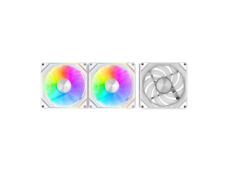 Darkflash Gauss G24 3-in-1 computer fans (white) - Gehäuselüfter - 120mm - Weiß - 33 dBA