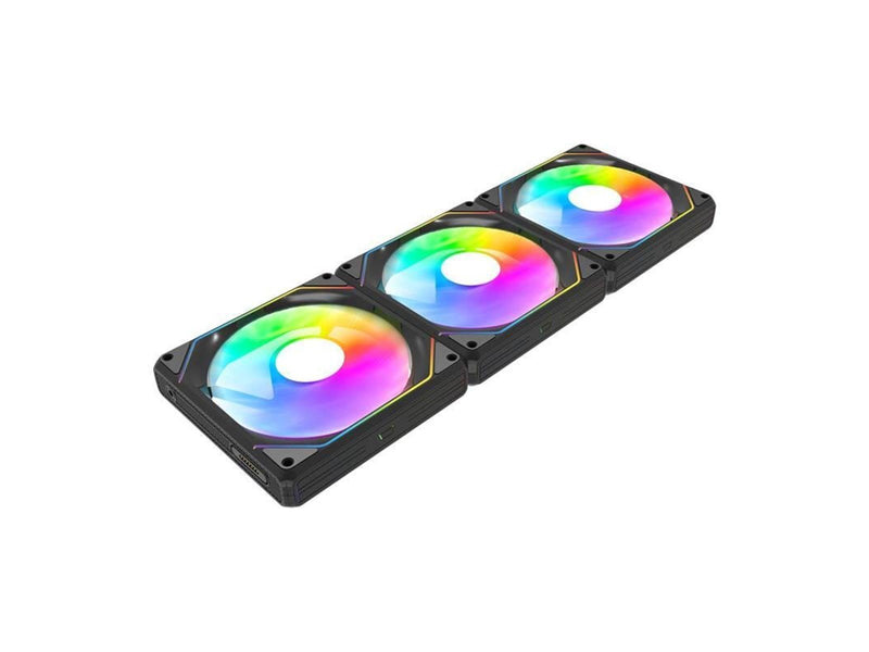 Darkflash Gauss G24 3-in-1 computer fans (black) - Gehäuselüfter - 120mm - Schwarz - 33 dBA