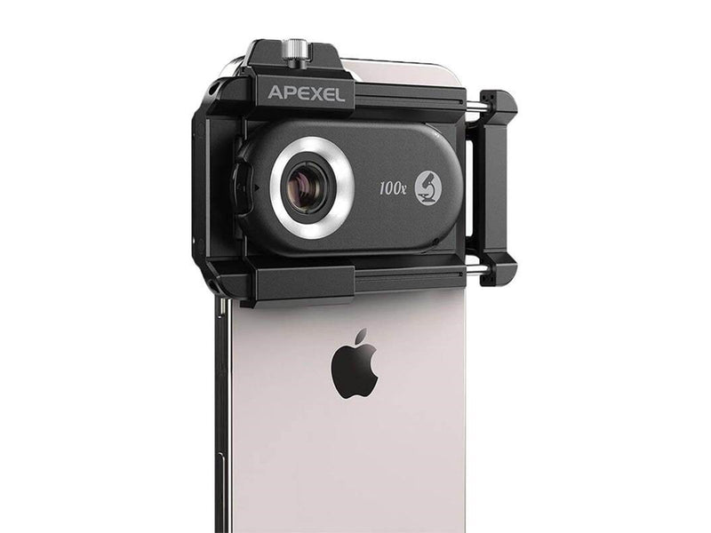 APEXEL 3x CPL lens / microscope for smartphone APL-MS3IN1 200x / 150x / 100x