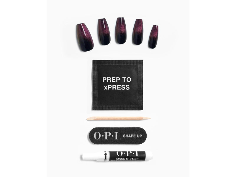OPI Xpress/On Nail Art - Swipe Night