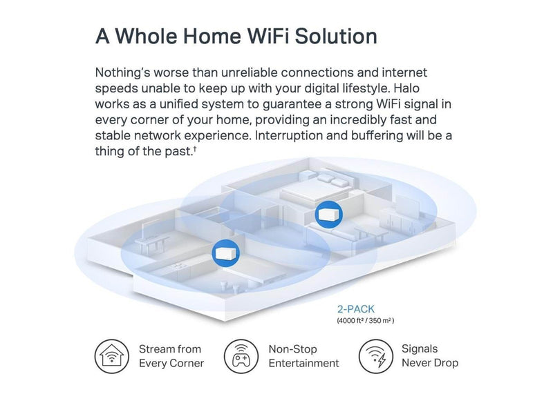 MERCUSYS Halo H70X (2-Pack) - Mesh router Wi-Fi 6