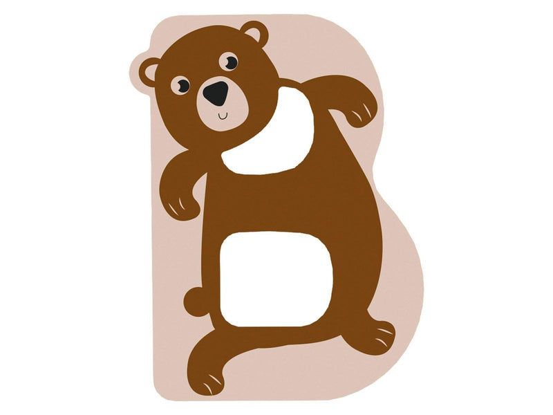 Small Foot - Wooden Animal Children's Letter - B