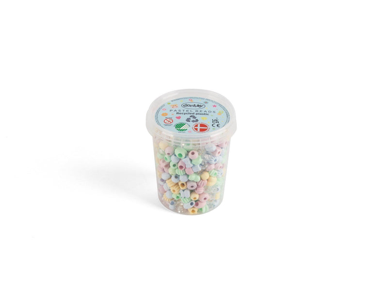 Dantoy Pastel Beads - From Recycled Plastic - 520 pcs