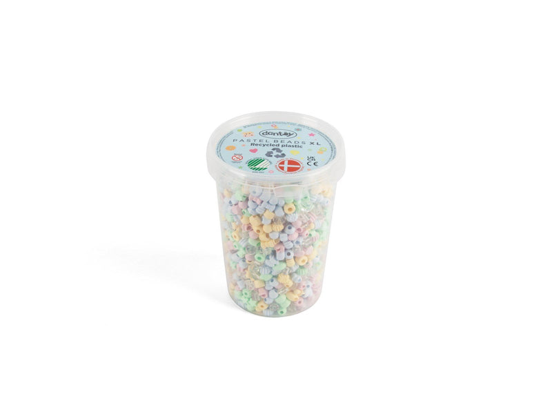 Dantoy Pastel Beads - From Recycled Plastic - 1580 pcs