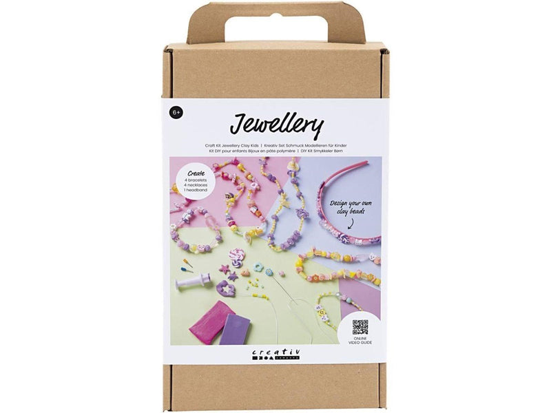 Creativ Company DIY Craft Kit Jewellery Clay Kids