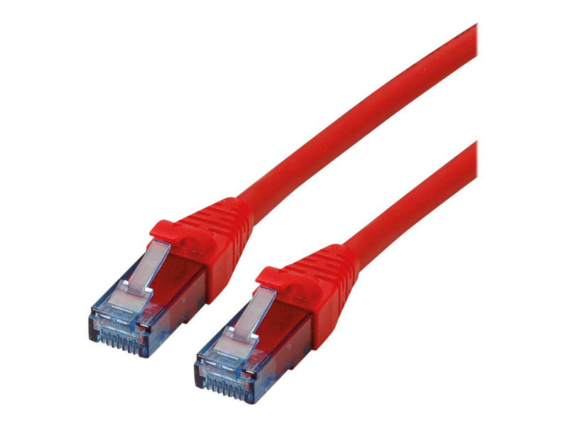 Roline Patch-Kabel RJ-45 (M) zu RJ-45 (M) 30 cm UTP CAT 6a rot (21.15.2982)