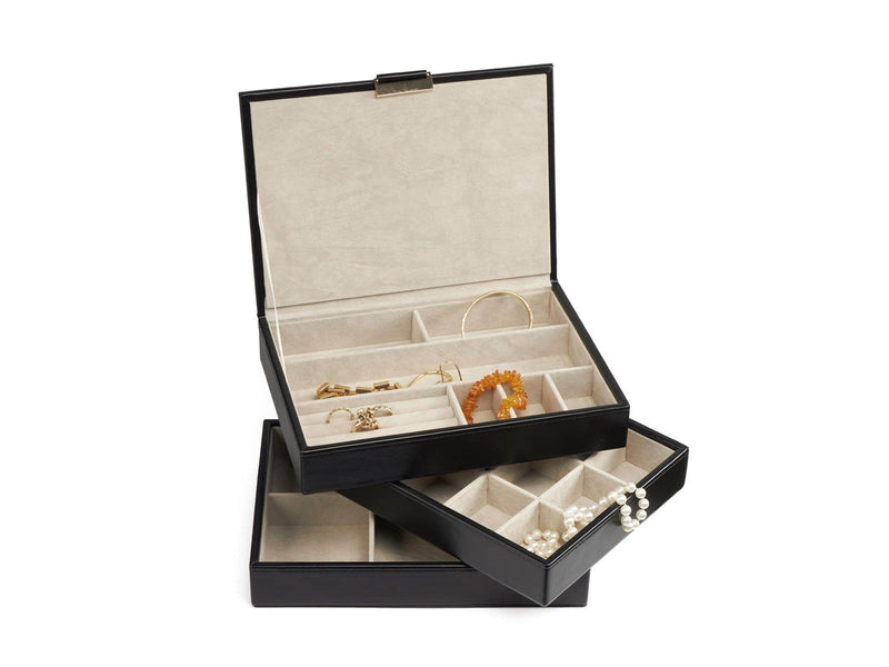 Gillian Jones - Multilayer Jewelry Box - Black