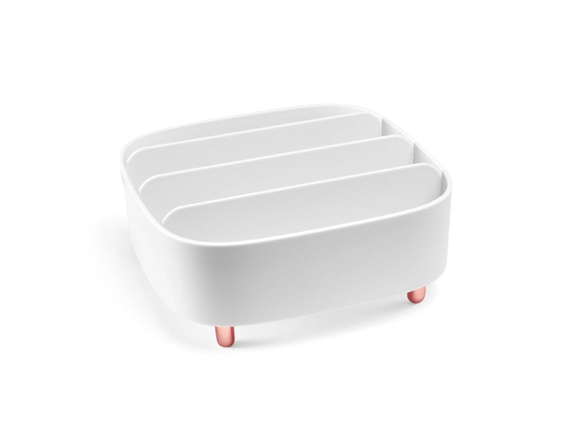 Gillian Jones - Table organizer with 4 compartments - White