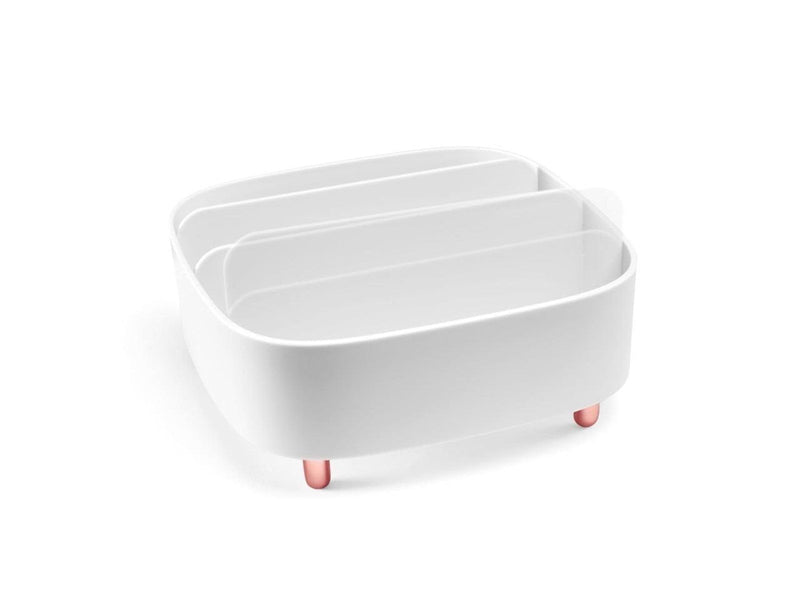 Gillian Jones - Table organizer with 4 compartments - White