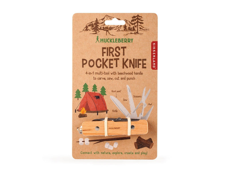 Kikkerland Huckleberry First Pocket Knife