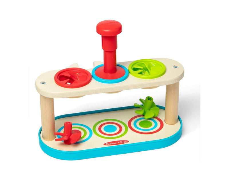 Melissa & Doug Match & Push Spinning Tops