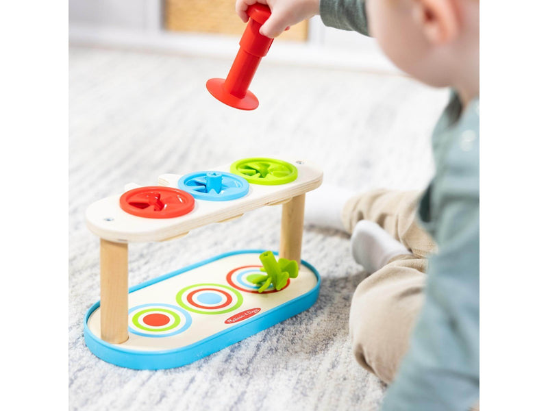 Melissa & Doug Match & Push Spinning Tops