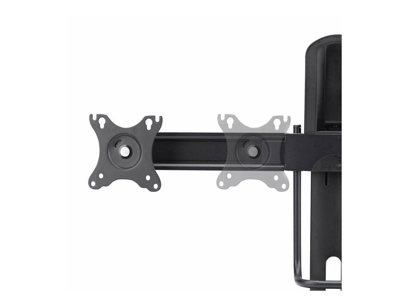 StarTech.com Crossbar Dual Monitor Desk Stand Double 27inch Screens/VESA stand - for 2 monitors - black