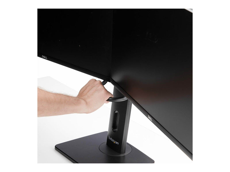 StarTech.com Crossbar Dual Monitor Desk Stand Double 27inch Screens/VESA stand - for 2 monitors - black