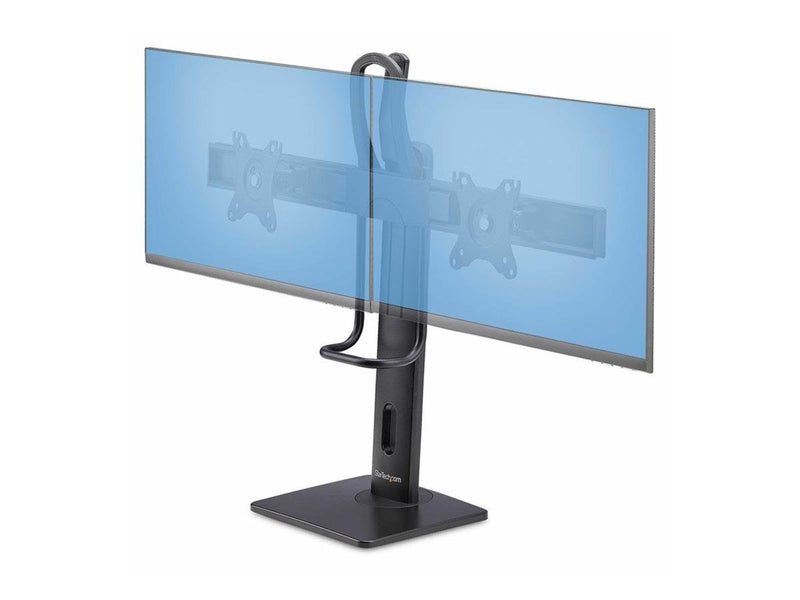 StarTech.com Crossbar Dual Monitor Desk Stand Double 27inch Screens/VESA stand - for 2 monitors - black