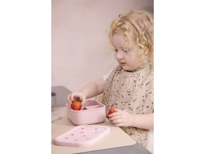 Filibabba Lätzchen mit Bändchen 2er Pack -  Little Wonders + Warm Grey
