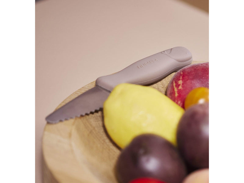 Filibabba Kochmesser für Kinder - 2er Pack - Warm Grey + Rose