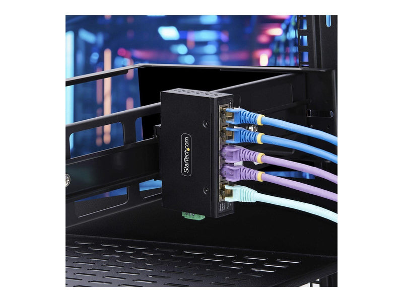 StarTech.com 5-Port Unmanaged Industrial Ethernet Switch - IP30 - TAA - switch - 5 ports - unmanaged - TAA Compliant