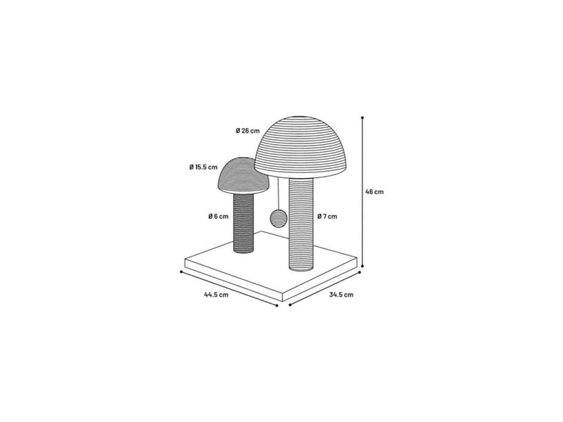 FLAMINGO - Scratching Tree Nisha - Beige