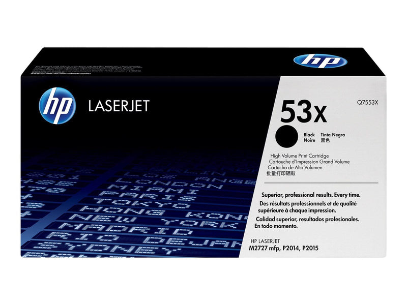 HP 53X / Q7553X High Capacity Black Toner - Tonerpatrone Schwarz