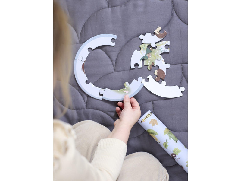 Filibabba Set mit 5 runden Puzzles - Forest friends