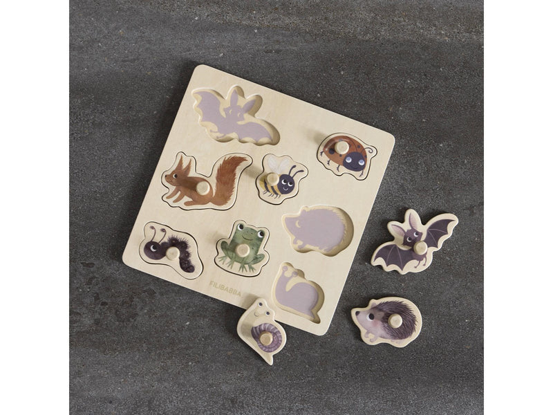 Filibabba Formenpuzzle aus Holz - Waldfreunde