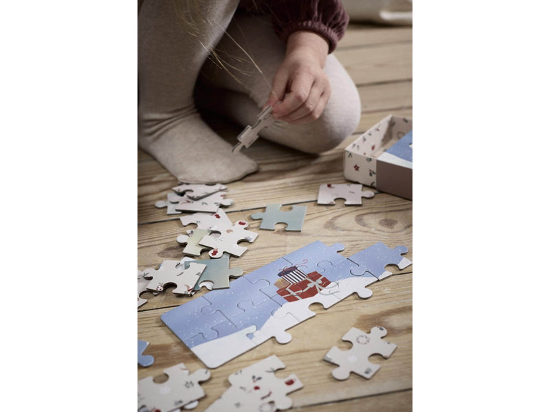 Filibabba Set mit 4 Puzzles - Wonderful Winter