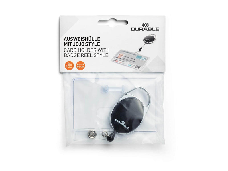 DURABLE Ausweishülle mit Jojo STYLE für 1 Karte quer