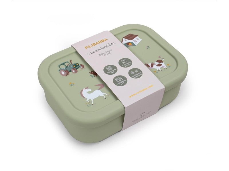 Filibabba Silicone lunchbox - Bog Green