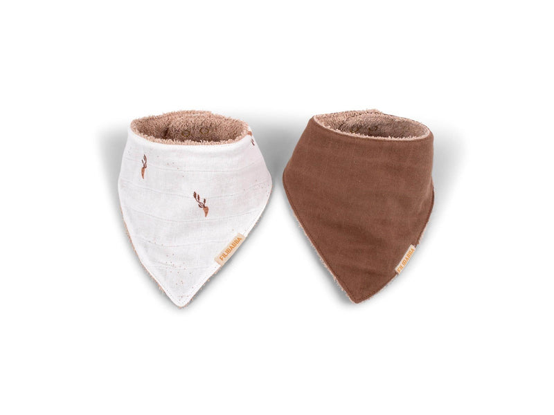 Filibabba Bandana-Lätzchen 2er-Pack - Carrot Thief