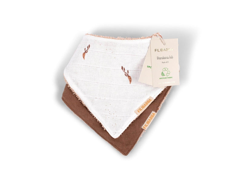 Filibabba Bandana-Lätzchen 2er-Pack - Carrot Thief
