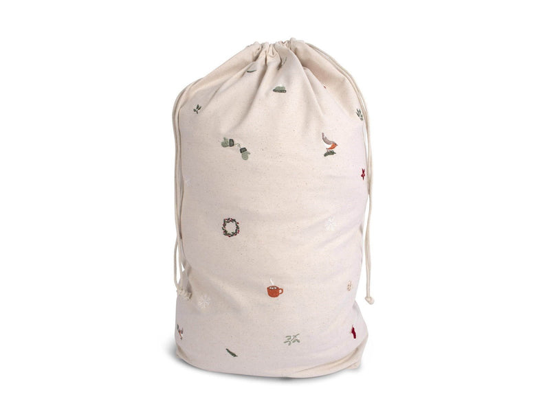 Filibabba Geschenktüte aus Stoff mit Stickerei GOTS - Wonderful Winter - Large