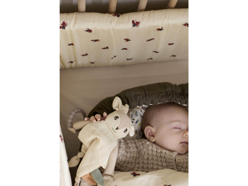 Filibabba Schnuffeltuch mit Beißring - Rehkitz Fawn