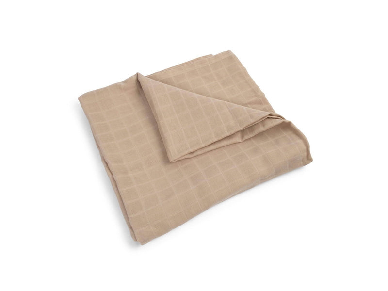 Filibabba Musselin Pucktuch 120x120 cm GOTS - Warm Grey